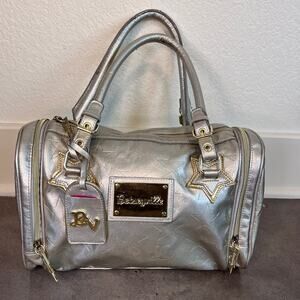 Betseyville Silver Metallic star gold lightning satchel women Y2K handbag purse